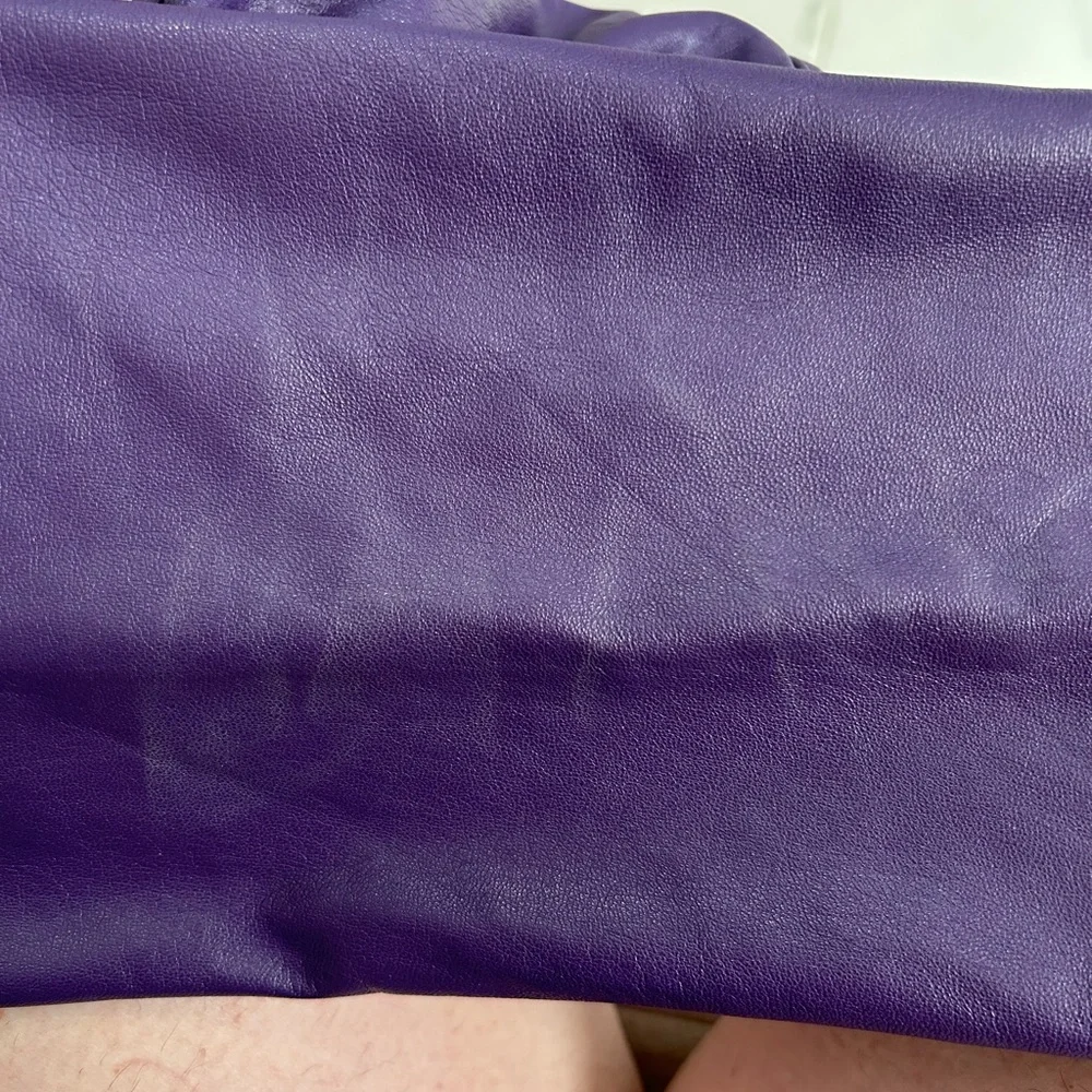 Vintage A.B. S. By Allen Schwartz purple Leather Jacket - Picture 10 of 10